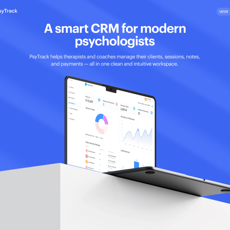 Mental Health CRM — UX/UI Case Study