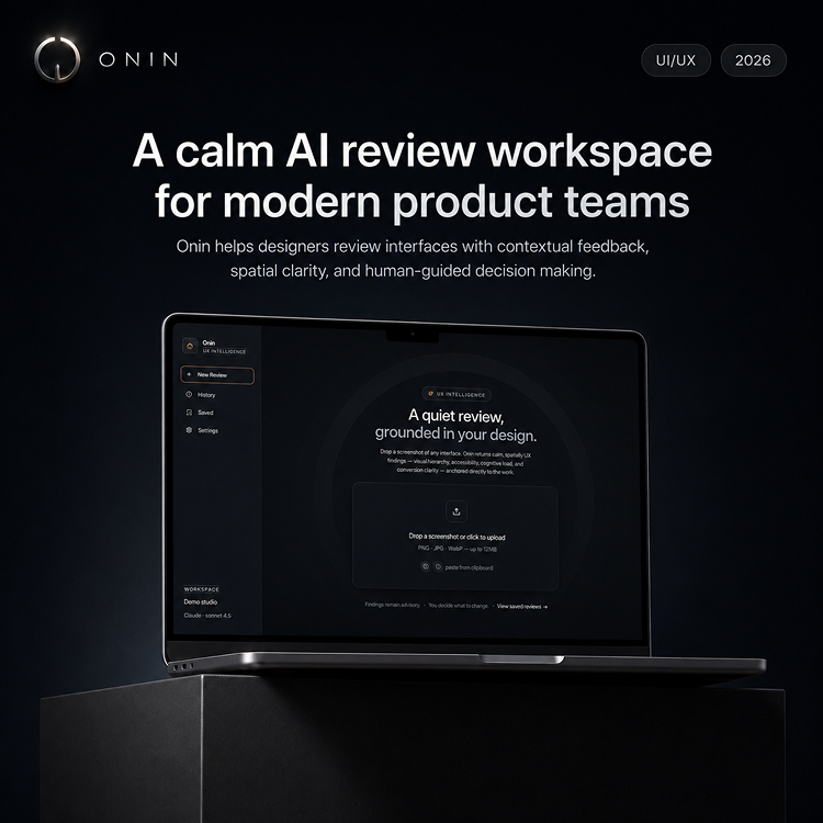 Onin - AI-Native UX Review Platform